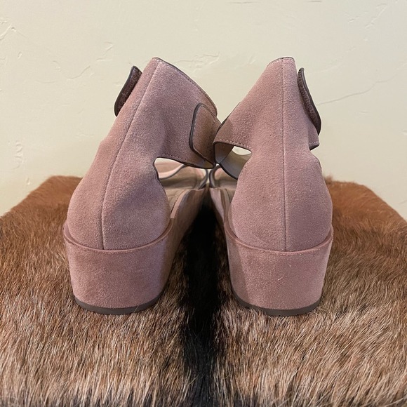 Naked Feet $128 NWOT Renzi Platform Sandal - Women's Size 9.5M Blush - Picture 4 of 7